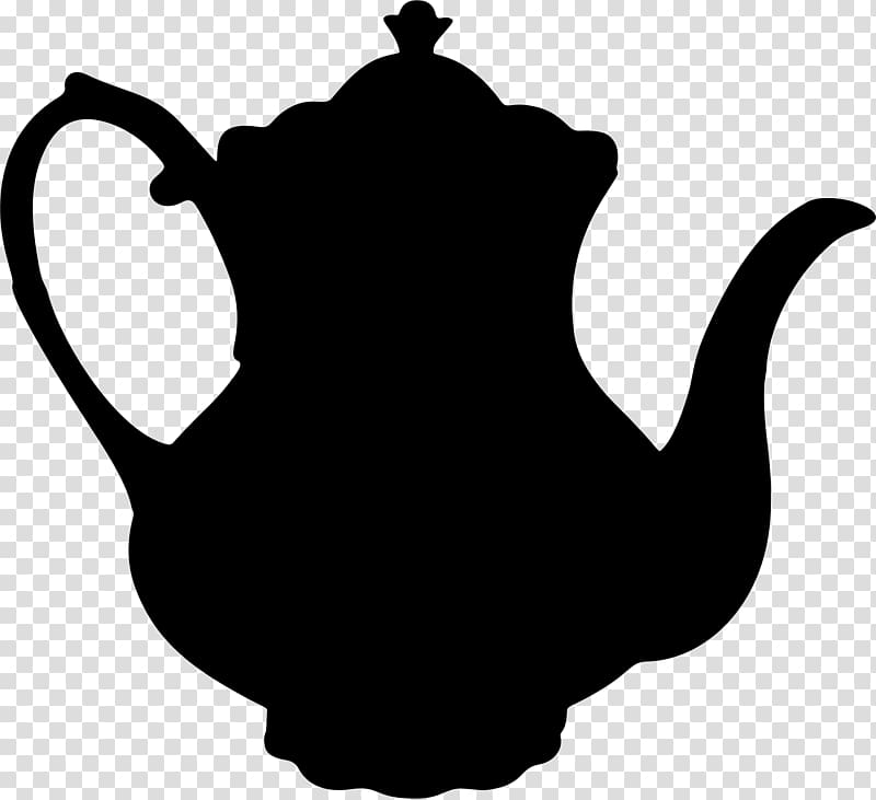 silhouette of teapot illustration, Teapot Teacup Silhouette, teapot transparent background PNG clipart