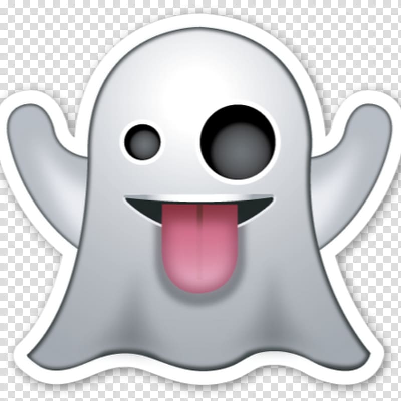 Art Emoji Sticker Emoticon Ghost, tongue transparent background PNG clipart