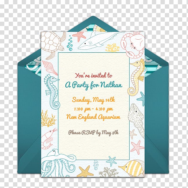 Wedding invitation Under the Sea Party Birthday, sea transparent background PNG clipart