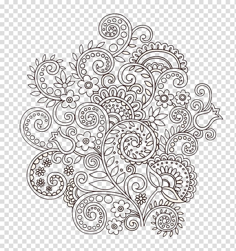 Henna tattoo flower template in Indian style Ethnic floral paisley   Lotus Mehndi style Ornamental pattern in the oriental style Stock Vector  Image  Art  Alamy