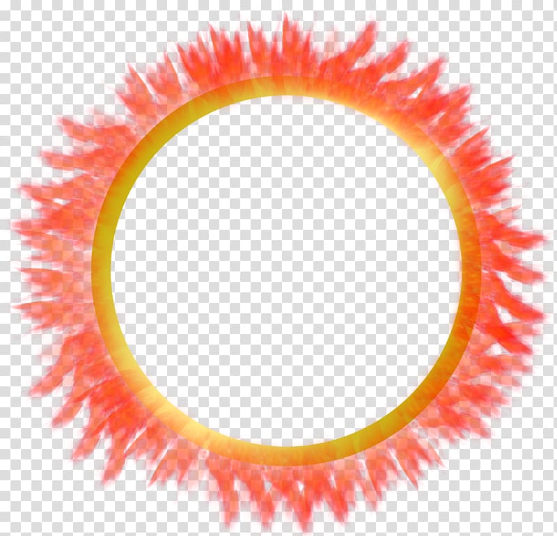 decorative circular ring of fire transparent background PNG clipart