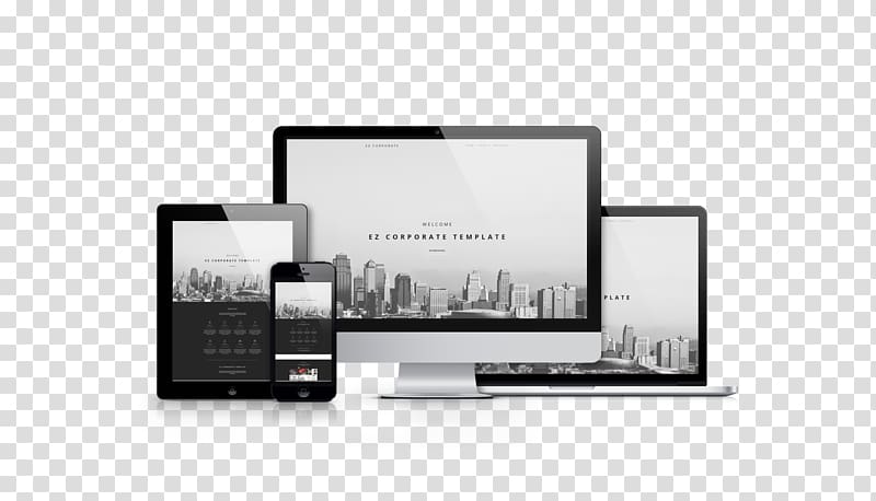 Responsive web design Web development Graphic design, corporate template transparent background PNG clipart