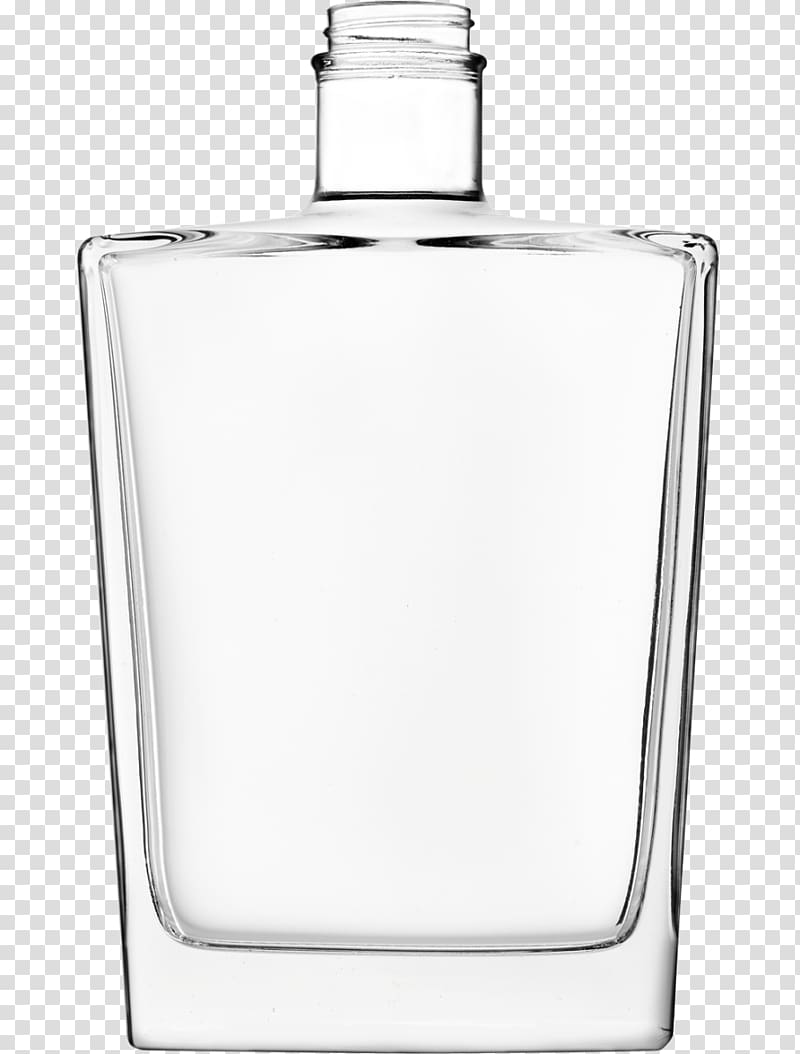 Glass bottle Decanter, two glass jars transparent background PNG clipart