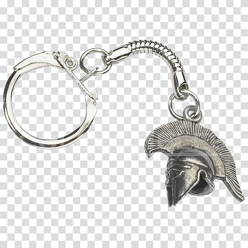 Key Chains Sparta Helmet Ring, Helmet transparent background PNG clipart