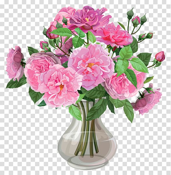 Vase Flower Rose , flower vase transparent background PNG clipart
