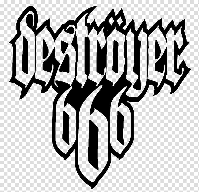 Logo Deströyer 666 Thrash metal Blackened death metal Black metal, whitechapel logo transparent background PNG clipart