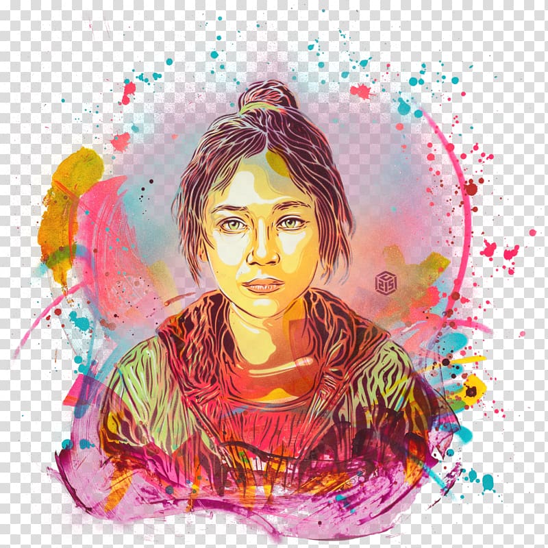 Watercolor painting Portrait Illustration Art Acrylic paint, ajay ghale far cry 4 transparent background PNG clipart