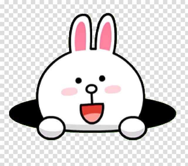 LINE camera Sticker Rabbit Emoticon, line transparent background PNG clipart