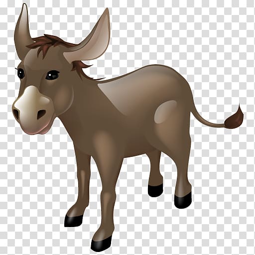 Donkey transparent background PNG clipart