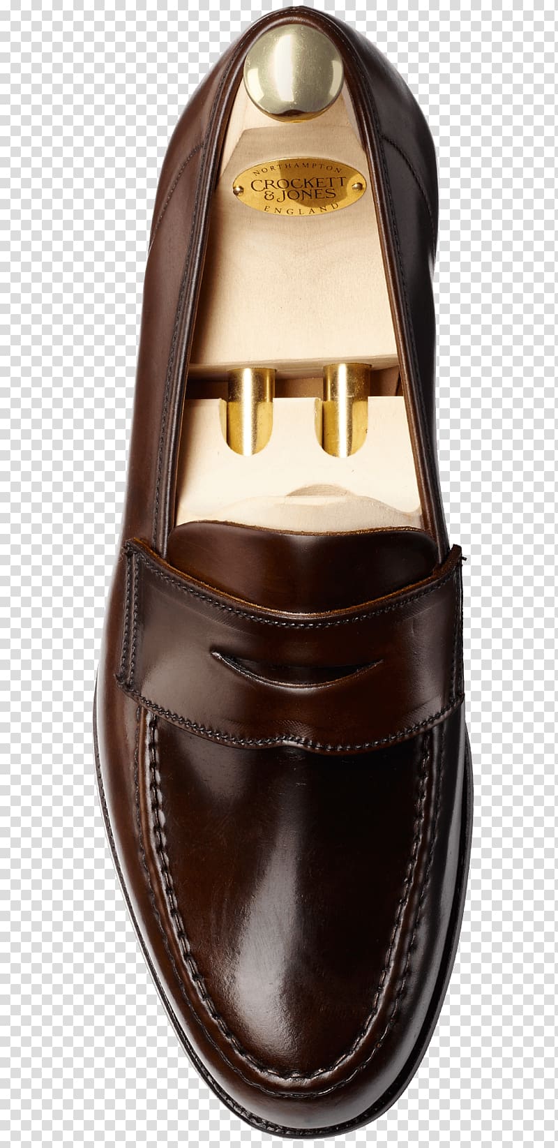 Slip-on shoe Le Marais Crockett & Jones Leather, CROWED transparent background PNG clipart