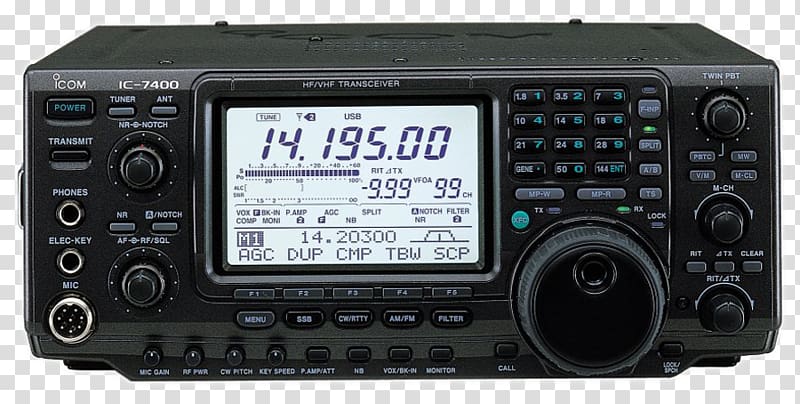 Radio receiver Icom Incorporated Aerials Very high frequency Amateur radio, ham Radio transparent background PNG clipart
