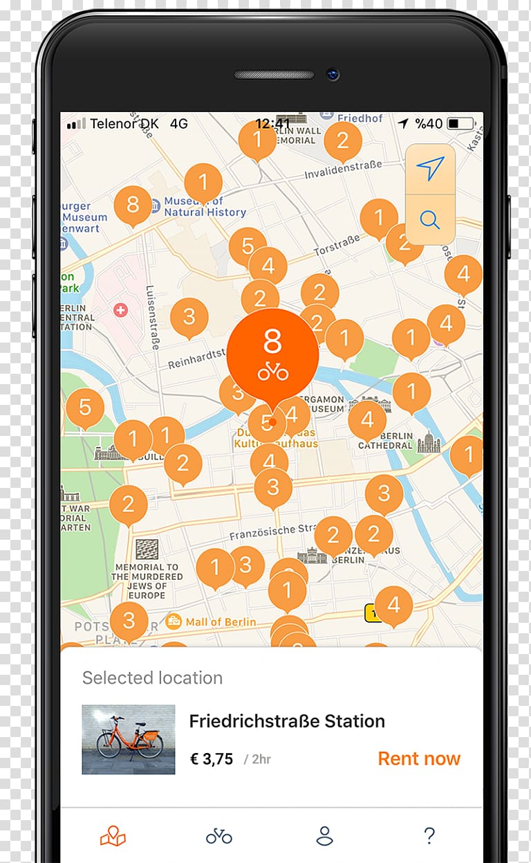 Smartphone Bicycle sharing system Bike rental Renting, smartphone transparent background PNG clipart
