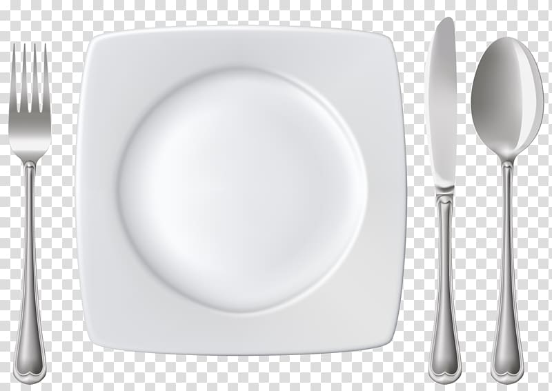 Knife Fork Spoon, plates transparent background PNG clipart