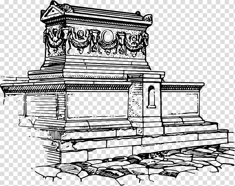 Sarcophagus Drawing Line art Sketch, cemetery transparent background PNG clipart