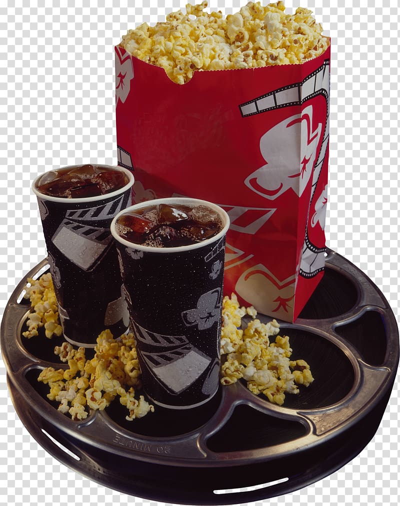 Popcorn Fast food Cinema Film, popcorn transparent background PNG clipart