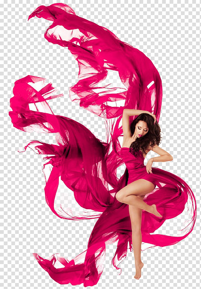 woman in pink dress, Dance Dress Woman, Dancers transparent background PNG clipart