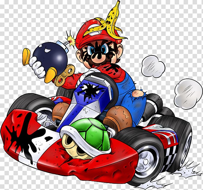 Mario Kart: Double Dash Luigi Kart Fighter Super Mario Kart, bop it parody transparent background PNG clipart