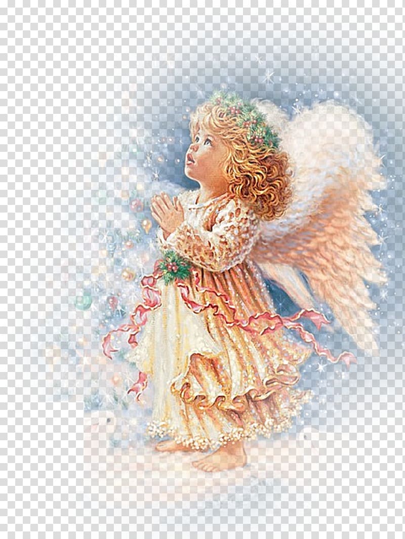 Angel Christmas ornament Santa Claus Cross-stitch Christmas ings, angel transparent background PNG clipart