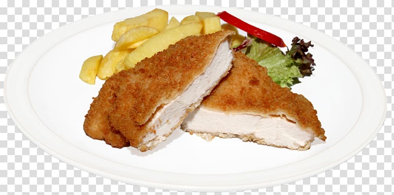 Schnitzel Cordon bleu Fast food Cuisine of the United States Breakfast, Chicken Fillet transparent background PNG clipart