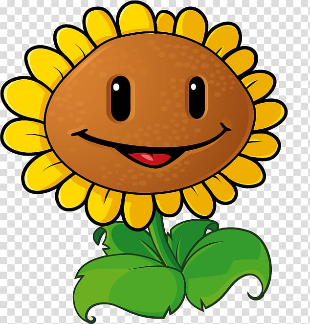 Plants vs. Zombies 2: It\'s About Time Plants vs. Zombies: Garden Warfare Common sunflower , Cartoon Sunflower transparent background PNG clipart