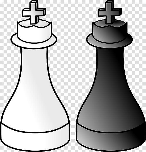 Chess piece Xiangqi King White and Black in chess, chess transparent background PNG clipart