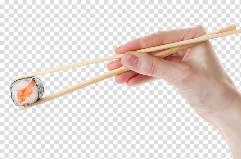 Chopsticks Sushi Makizushi Philadelphia roll Asian cuisine, sushi transparent background PNG clipart