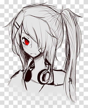 Hair Drawing Line art Sketch, glare s transparent background PNG clipart thumbnail