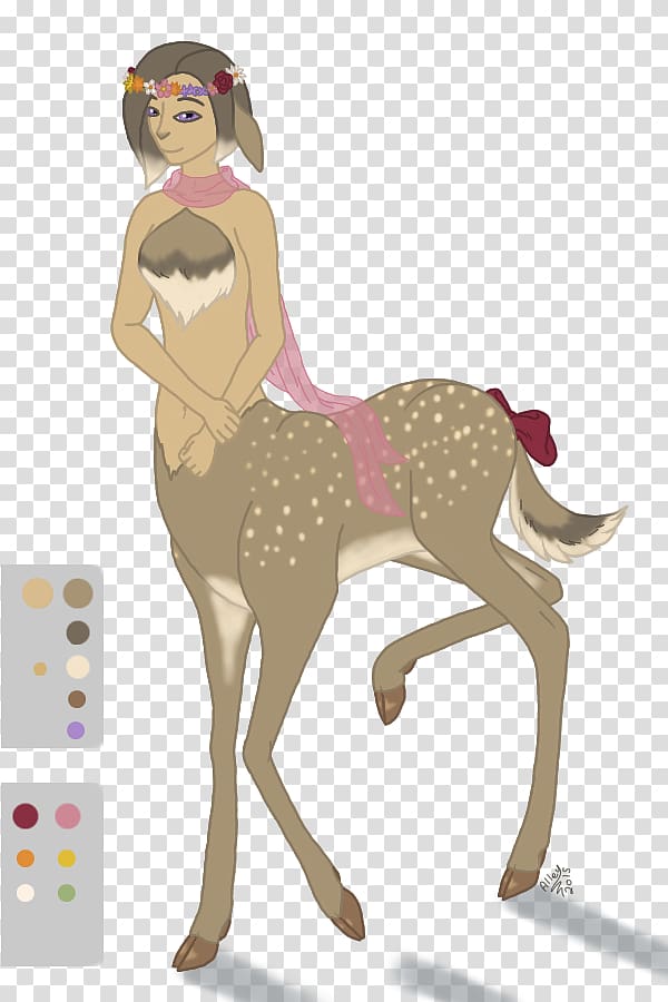 Deer Centaurides Legendary creature, deer transparent background PNG clipart