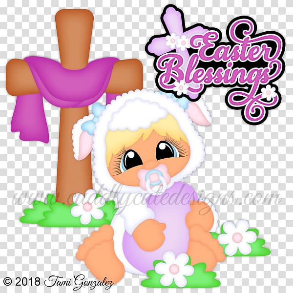 Infant Easter Cuteness , easter bunny tex hoder transparent background PNG clipart