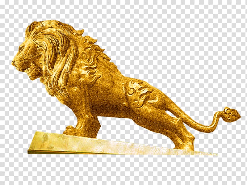 Lion Tiger, Golden Lion transparent background PNG clipart