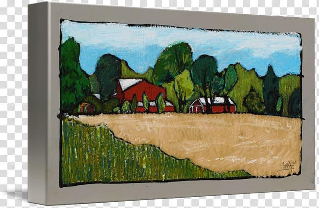 Painting Landscape Frames Mural, agricultural land transparent background PNG clipart