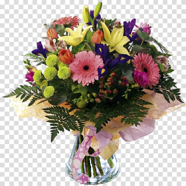 Flower bouquet Flower delivery Floristry Cut flowers, bright colors transparent background PNG clipart