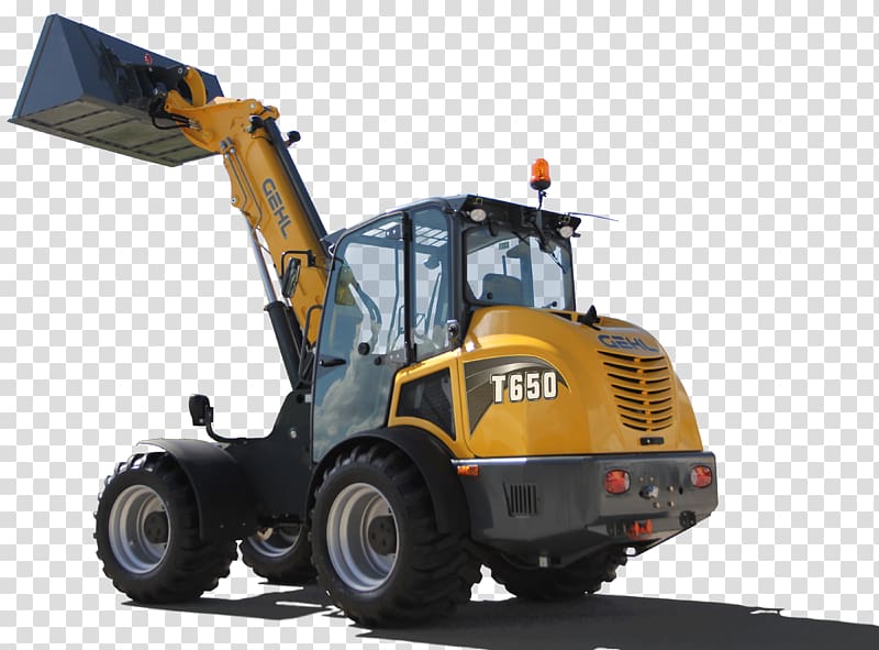 Loader Gehl Company Telescopic handler Heavy Machinery Articulated vehicle, bulldozer transparent background PNG clipart