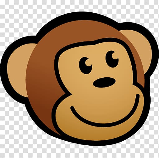 brown monkey head illustration, Thinkgeek Logo transparent background PNG clipart