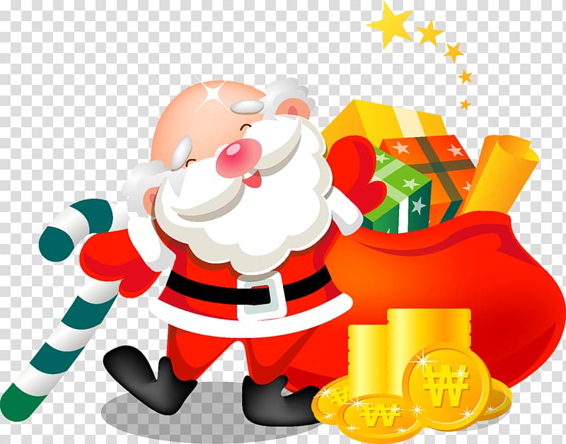 Santa Claus Rudolph Computer Icons Christmas , bonbones transparent background PNG clipart