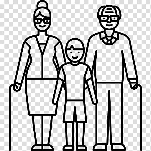 Family Computer Icons, grandparents transparent background PNG clipart