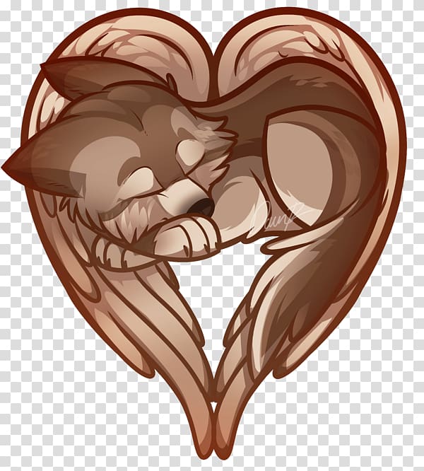 Gray wolf Drawing Wolfheart, wolf heart transparent background PNG clipart