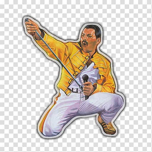 Thumb Cartoon Human behavior Character, Freddie Mercury transparent background PNG clipart
