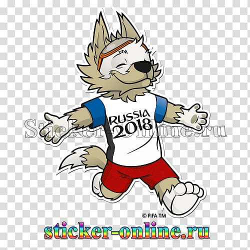 2018 FIFA World Cup Zabivaka FIFA World Cup official mascots Russia, Russia transparent background PNG clipart
