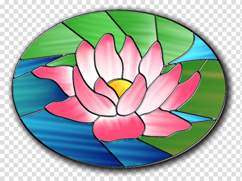 Stained glass Window Water Lilies Suncatcher, taobao / lynx design transparent background PNG clipart