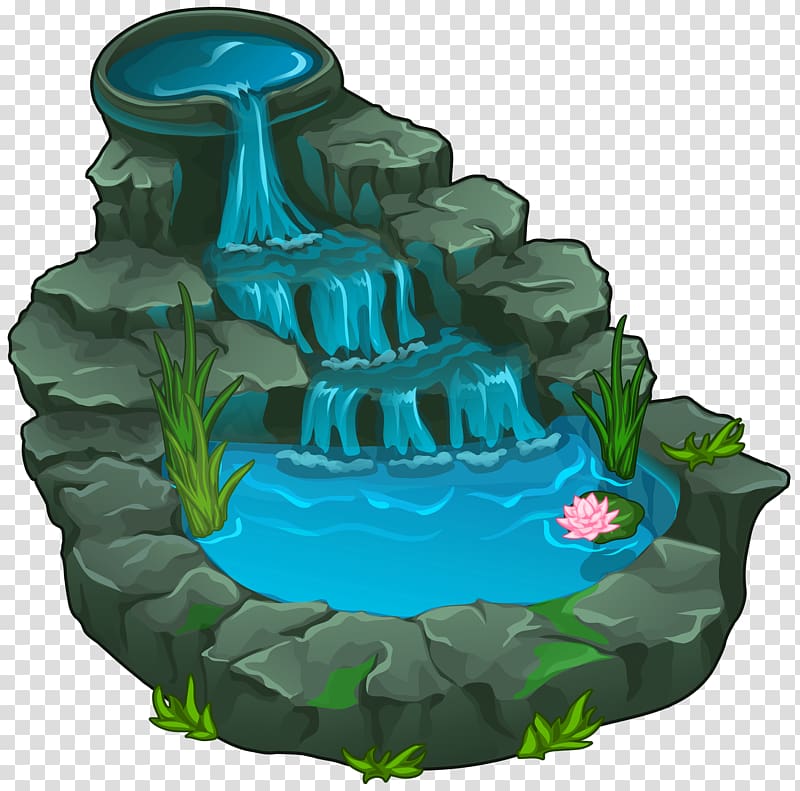 Waterfall , Water Garden transparent background PNG clipart