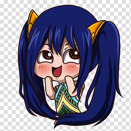 Wendy Marvell Erza Scarlet Chibi Fairy Tail Anime, Chibi transparent background PNG clipart
