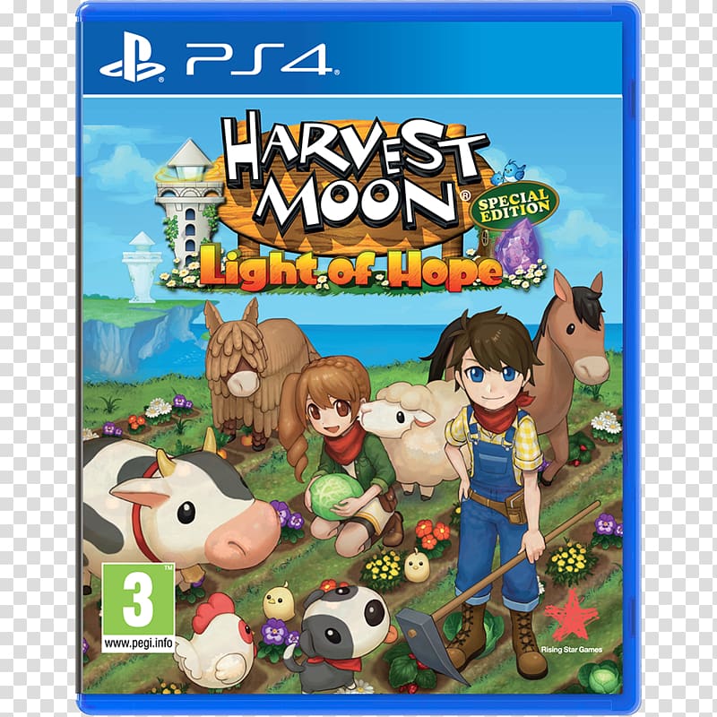 Harvest Moon: Light of Hope Harvest Moon: A Wonderful Life Nintendo Switch PlayStation 4 Natsume, Playstation transparent background PNG clipart