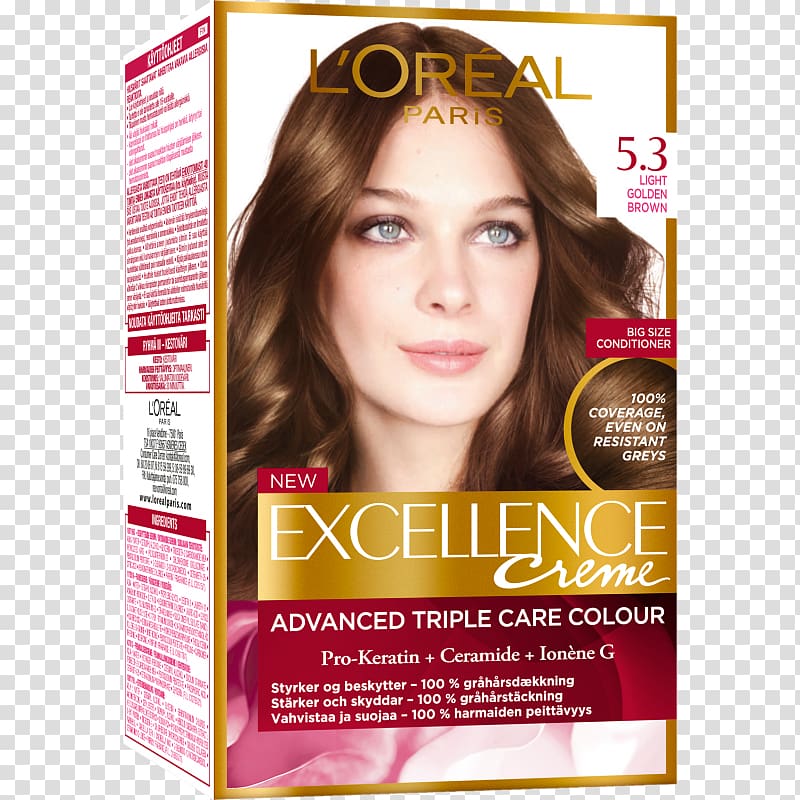 Hair coloring LÓreal Hair Care Garnier, hair transparent background PNG clipart