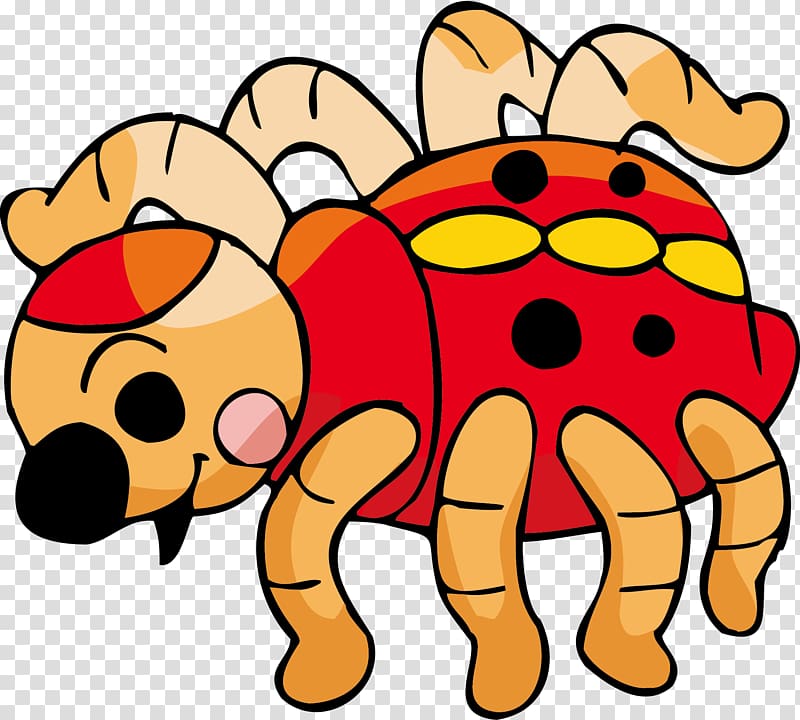 Animal Cartoon Cuteness Illustration, Ladybug transparent background PNG clipart