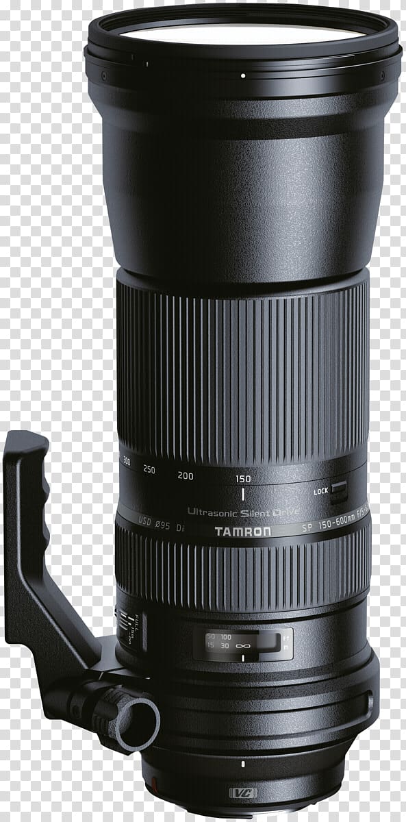 Canon EF lens mount Tamron 150-600mm lens Camera lens Autofocus Tele lens, camera lens transparent background PNG clipart