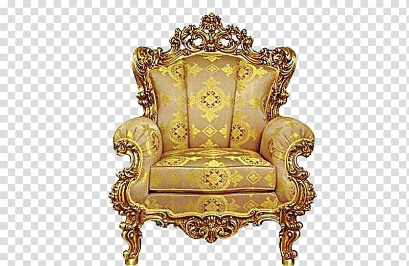 Chair Table Throne Furniture, The throne of the emperor transparent background PNG clipart