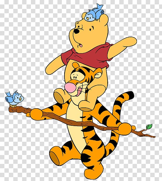 Winnie the Pooh Piglet Tigger Rabbit Roo, pooh transparent background PNG clipart