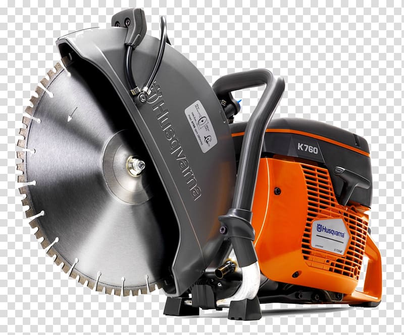 Diamond blade Concrete saw Husqvarna Group Air filter, chainsaw transparent background PNG clipart