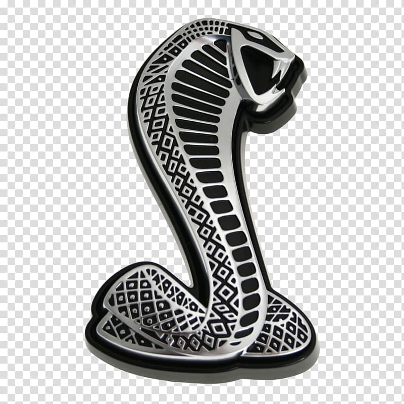 Ford Mustang Shelby Cobra Silver Snake Badge Vinyl Decals (F8xx)
